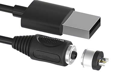 Konektor Pin Pogo Pria-wanita berlapis emas