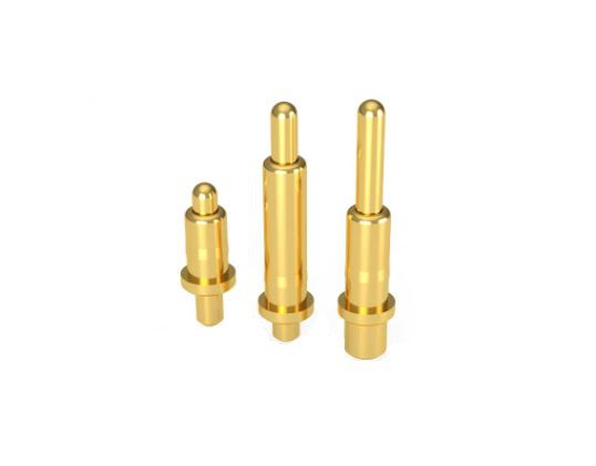 Pin Pogo Berlapis Emas Pegas yang Dapat Ditarik