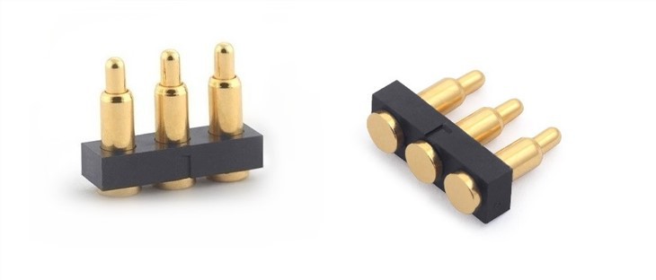 Spring-loaded Plated Gold Pogo Pin Connector 2 Point