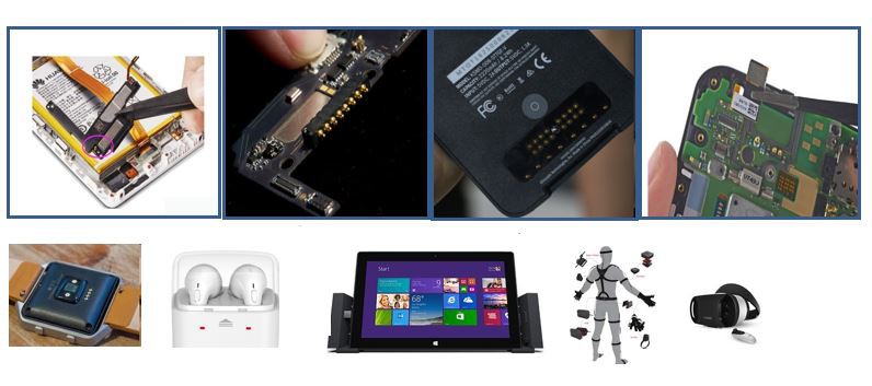 Konektor pin Pogo diterapkan ke perangkat pintar